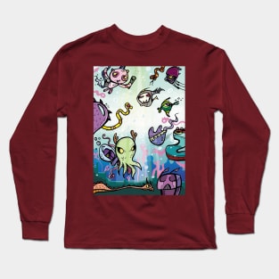 Octoe and his pals Long Sleeve T-Shirt